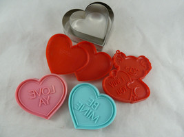 Vintage Cookie Cutters Valentine Hearts Hallmark and others - $17.81