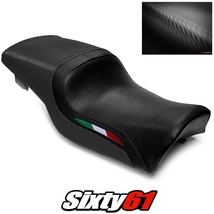 Ducati Supersport Seat Cover 1991-1995 1996 1997 1998 Front Black Luimoto Carbon - £141.15 GBP