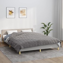  Weighted Blanket Grey Polyester, Glass Beads 86.6 in x 92.5 in - $187.29 CAD