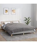  Weighted Blanket Grey Polyester, Glass Beads 86.6 in x 92.5 in - $136.49