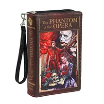 Vinyl Phantom Of The Opera Book Handbag Novelty Clutch Purse Crossbody Bag - £39.14 GBP