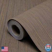 Biyoee Brown Grasscloth Peel &amp; Stick Wallpaper Texture Contact Paper 15.... - $52.96