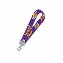 Los Angeles Lakers NBA Basketball Team Logo Purple Wristlet Lanyard Spin Clasp - £19.97 GBP