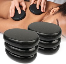 Stones for Massage 6 Pieces Massage Stone Set Rocks Oval Shaped Massage ... - £30.00 GBP
