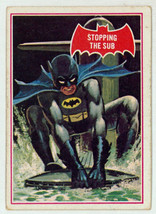 1966 Topps Batman Card 39A ~ #5/10 Robin Puzzle Back ~ Stopping the Sub - $9.89