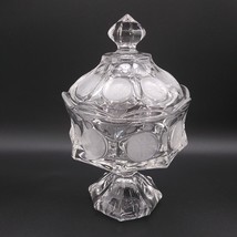Vintage MCM Fostoria Crystal Covered Compote Wedding Bowl Coin Glass # 1372 - £29.67 GBP