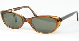 Eyevan Jayne Amber Brown Sunglasses Glasses GREEN-GREY Lens 49-17.5-138mm Japan - $102.55