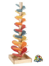 Colorful Rainbow Marble Tree - Amish Handmade Wood Toy With Glass Marbles Usa - £241.27 GBP