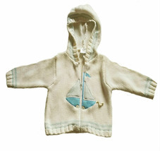 Koala Baby Boy Toddler Zip Up Hooded Long Sleeve Cotton Jacket Sweater Size 3-6M - £7.77 GBP