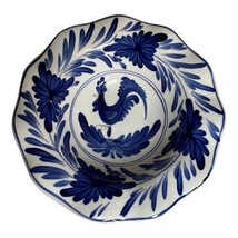 Toile The Cooley Collection Vintage Rooster Cobalt Blue Serving Country ... - $37.39