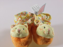 Russ Berrie Baby Booties Plush Cat Kitten Size 0-10 Months Great Gift Shoes New - £8.31 GBP