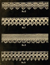T.B.C. Crocheted Towel Laces No.6 to No.9. Vintage Crochet Pattern. PDF Download - £3.14 GBP