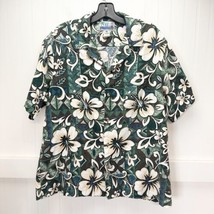 RJC Button Up Shirt Mens XL Floral Short Sleeve Hawaiian Textured Coasta... - £19.10 GBP