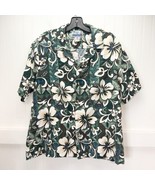 RJC Button Up Shirt Mens XL Floral Short Sleeve Hawaiian Textured Coasta... - £18.87 GBP