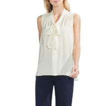 Nwt Vince Camuto White Tie Neck Career Blouse Size M L Xl $79 - £36.14 GBP