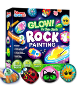 Rock Painting Kit- Glow in the Dark Rock Kit, Arts and Crafts for Kids A... - €25,10 EUR