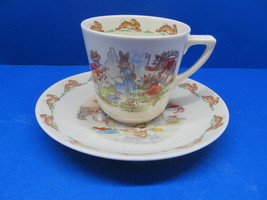 Royal Doulton Bunnykins Golden Jubilee 1984 Cereal Bowl Cup And Saucer Excellent - £36.63 GBP