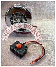 CHROMEVINTAGE LOWRIDER CLASSIC ELECTRONIC SIREN HORN WIRE UP W/ MOMENTAR... - $29.69