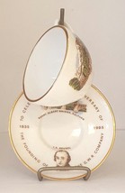 Miniature cup &amp; Saucer - To Celebrate 150th Anniversary of G.W.R. - height 3 cm - £9.93 GBP