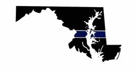 K&#39;s Novelties Maryland State Blue Line Decal Sticker - £2.74 GBP