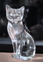 Lenox Crystal Cat Figurine Dated 1993 Measures 4 1/4&quot; Tall - £7.88 GBP