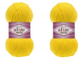 Alize Cotton Gold Yarn 55% Cotton 45% Acrylic Yarn Crochet Hand Knitting Art Lot - £12.45 GBP