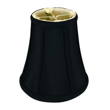 Royal Designs True Bell Basic Lamp Shade, Flame Clip Fitter, Black, 3.5x6x6.25 - £25.77 GBP