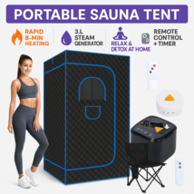 Portable Full Body Home Sauna Tent with 3L Steam Generator, Chair &amp; Remote - $188.09