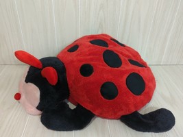 Jay At Play plush red black ladybug microbead pillow mushable mushabelly - $98.99