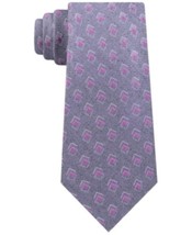 MSRP $69 Michael Kors Men&#39;s Asymetric Squares Tie Pink One Size - £15.11 GBP