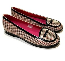 Tamara Henriques Rain Shoes Womens 36 Size 6 Houndstooth Plaid Rubber Pr... - $23.75