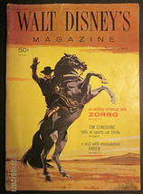 Guy Williams As Zorro (Walt Disney Magazine # 3 1958) (Rare Early Disney Mag) * - £126.17 GBP