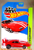 2014 Hot Wheels #234 Hw Workshop-Muscle Mania &#39;69 Dodge Charger Daytona Red - £8.63 GBP
