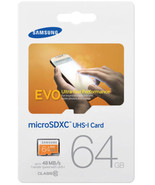 Samsung EVO 64Gb Micro Memory Card MicroSDXC UHS-I card - £14.85 GBP