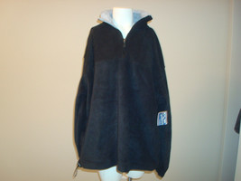 WinnersTech Medium M Black with Gray Fleece 1/4 Zip Polyester Pullover T... - $28.99