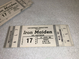 Iron Maiden Unused 1988 Concert Ticket Kiel Opera House St Louis Usa Metal Gray - £5.36 GBP