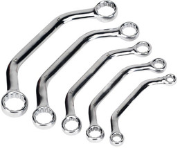 OBSTRUCTION SPANNER SET WRENCH 5 PIECE FLAT PROFILE 8-22mm C SHAPE Vanad... - $23.58