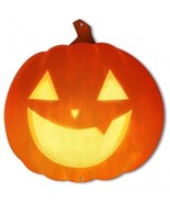 Jack-O-Lantern Smiling Pumpkin Halloween Plasma Metal Sign - $30.00
