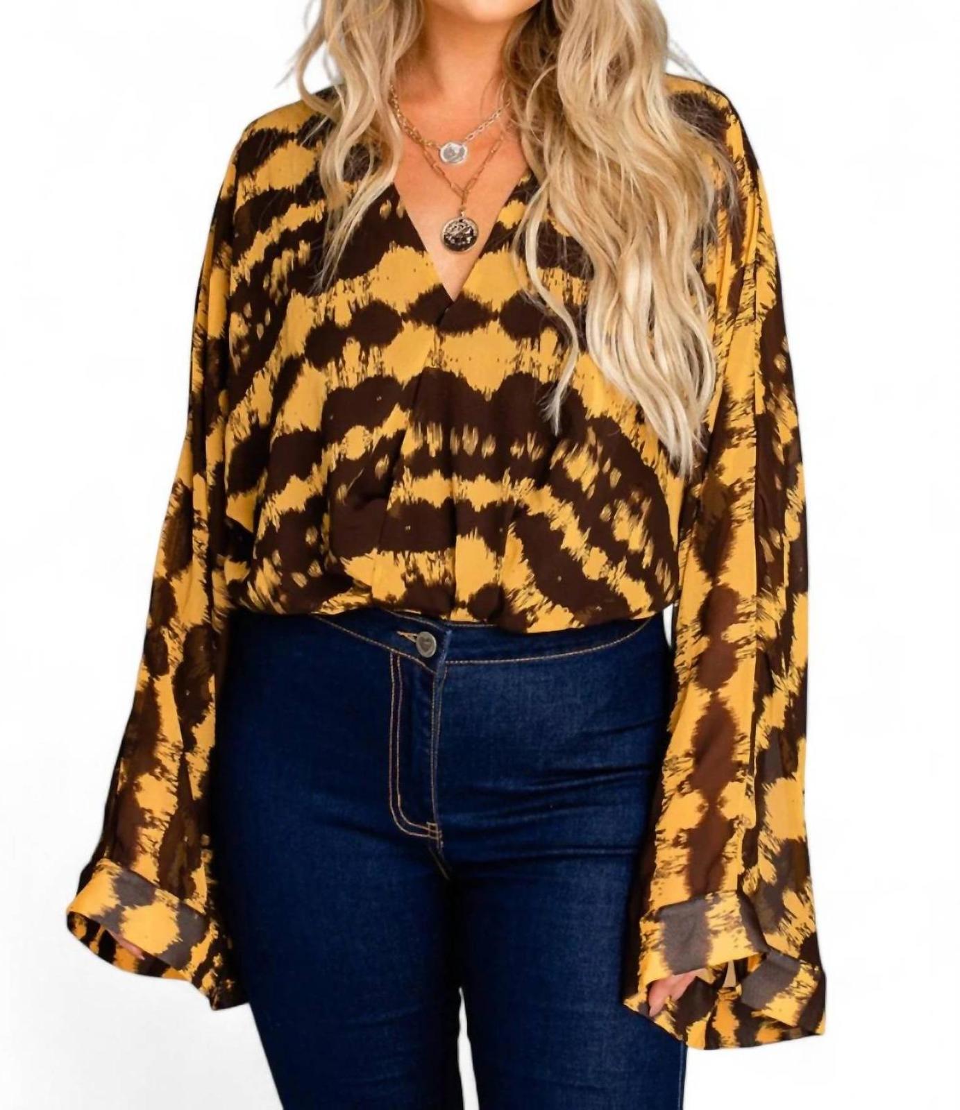 Buddylove Ariana Kimono Sleeve Bodysuit Radioactive - $52.00