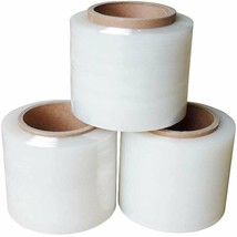 12 Rolls 80 Gauge Narrow Banding Film 5&quot; x 1000&quot; White Stretch Wrap Film - £86.05 GBP