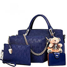2021 new Korean fashion handbags embossed four piece ladies bag shoulder diagona - £22.37 GBP