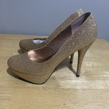 Sizzle  Gold Platform Stilettos Classic High Heels Pumps women Shoes 9.5 - $408.40 MXN