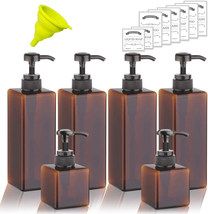 6 Pack Shampoo and Conditioner Dispenser Bottles - 4 Pack 22 Ounce and 2 Pack 8  - £25.96 GBP