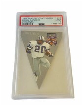 Playoff Contenders Pennants PSA 9 Mint insert Barry Sanders #20 graded sp Lions - £231.97 GBP