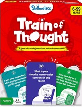 Card Game Train of Thought Fun for Family Game Night Educational Toys Travel Gam - £31.58 GBP