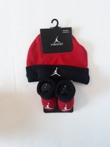 Nike Air Jordan Graphic Hat and Booties 2-Piece Set Newborn 0-6 Months - £14.09 GBP