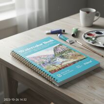 5.5 x 8.5 Inch Small Watercolor Sketch Book, Spiral Bound Cold Press Ske... - $18.20 CAD