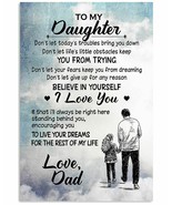 Daughter &amp; Father Together Poster Unframed Wall art Printing Decor Gift ... - $27.09 CAD