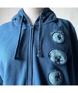 The North Face Blue Snowflake Patches Zip Front Sweatshirt Hoodie - Wome... - €24,50 EUR