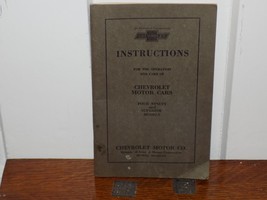 Vintage 1923 Chevrolet Instruction Booklet for Motor Cars - $23.76